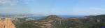 13084 1 2 3: Panoramique sur la baie de Cannes depuis le Pic St Michel.