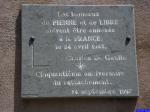 Piène Haute: Plaque commémorative du rattachement de Piène à la France en 1947