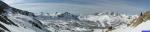 Pano Merciere Roubine Pignals: Panoramique depuis les lacs de Terre Rouge, du Col Mercière (2342m) à la Cime de Merlier (2575m).