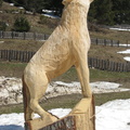 Sculpture de loup