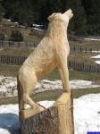 Sculpture de loup
