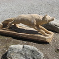 Sculpture de loup